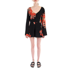 DEAD GARDEN ROMPER BLACK MULTI 272130004-BKM  OBEY 