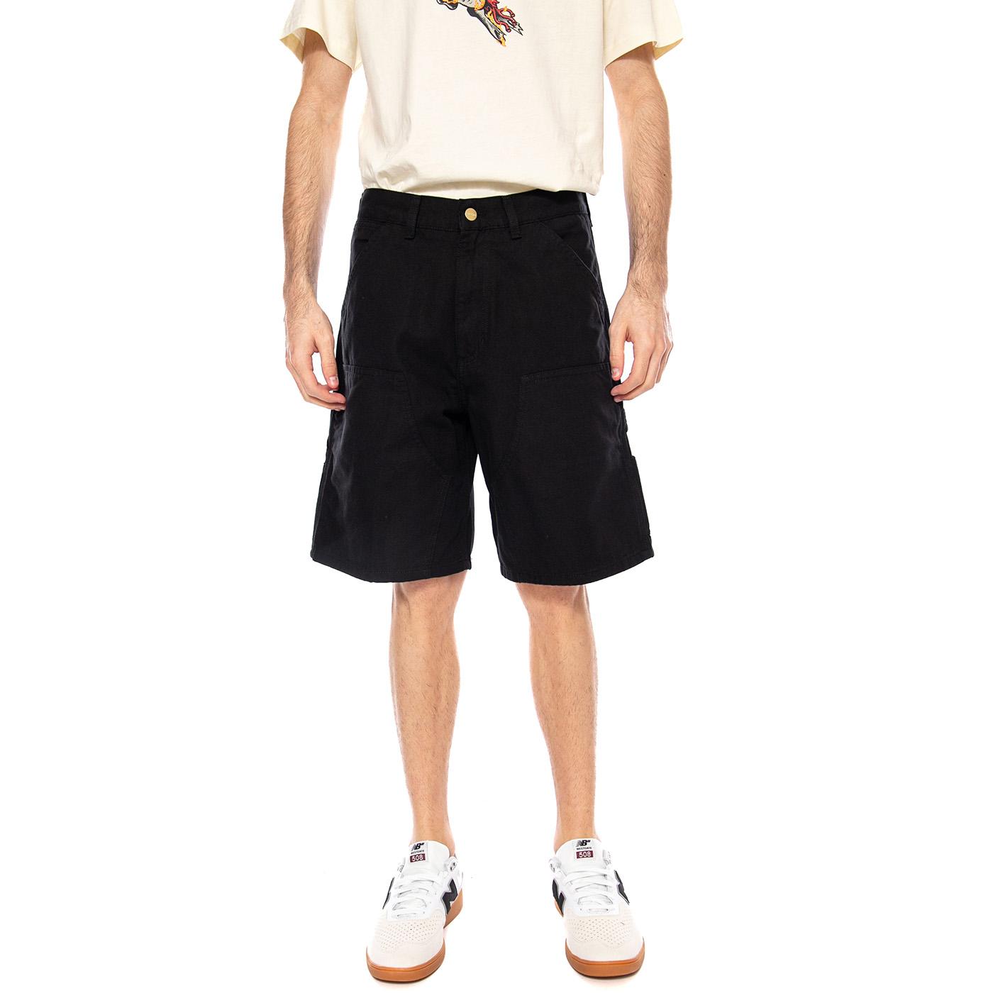 Double Knee Short Black - Bermuda Uomo Neri I034793 8902 CARHARTT WIP 