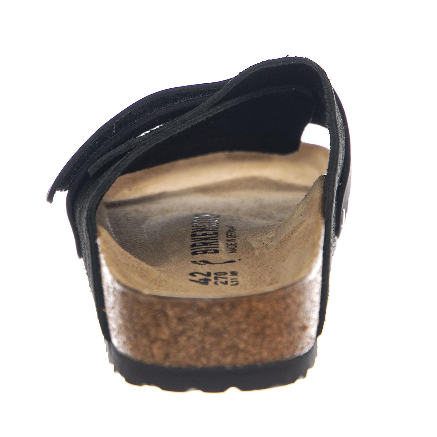 Kyoto black, Suede Leather / Nubuck - Sandali Uomo / Donna Neri 1022566  BIRKENSTOCK 