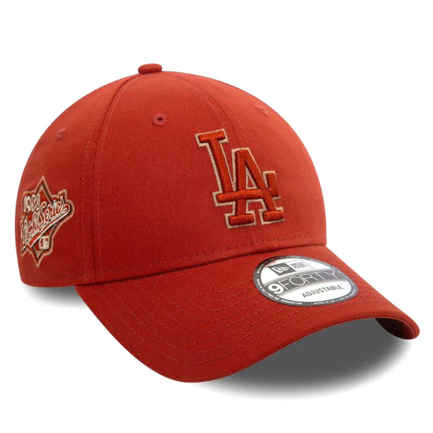 9Twenty LA Dodgers Sasonal Word Series Red - Cappellino con Visiera Rosso 60580836  NEW ERA 