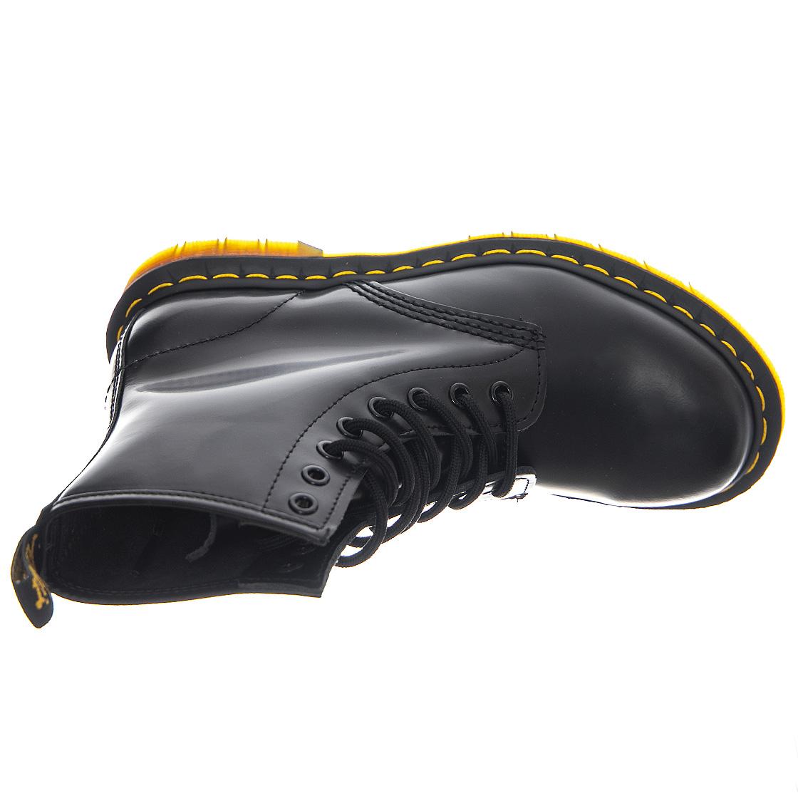 1460 Black Smooth - Stivaletti Profilo alla Caviglia Uomo Neri 11822006 . DR.MARTENS 