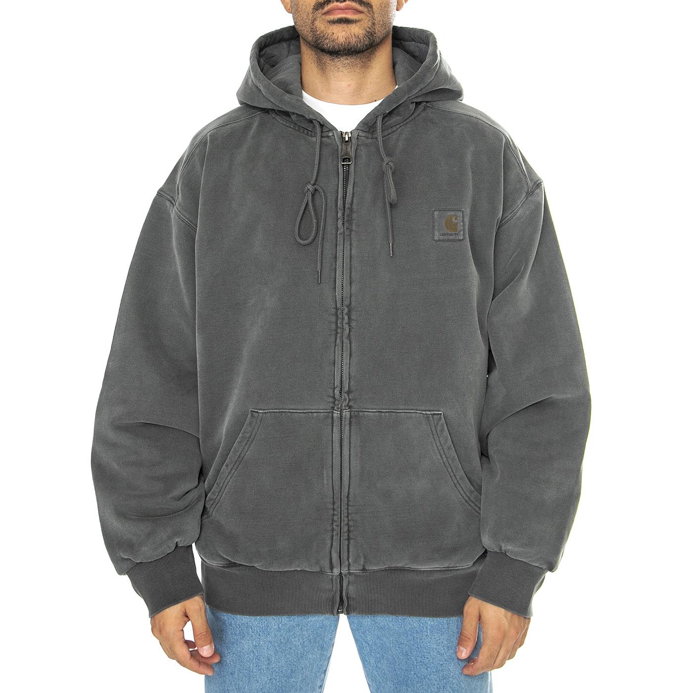 Hooded Vista Jacket Graphite garment dyed - Giacca con Cappuccio e Zip Uomo Grigia I029524.87GD  CARHARTT WIP 
