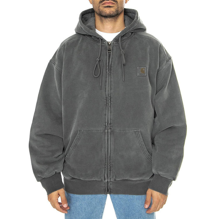Hooded Vista Jacket Graphite garment dyed - Giacca con Cappuccio e Zip Uomo Grigia I029524.87GD  CARHARTT WIP 