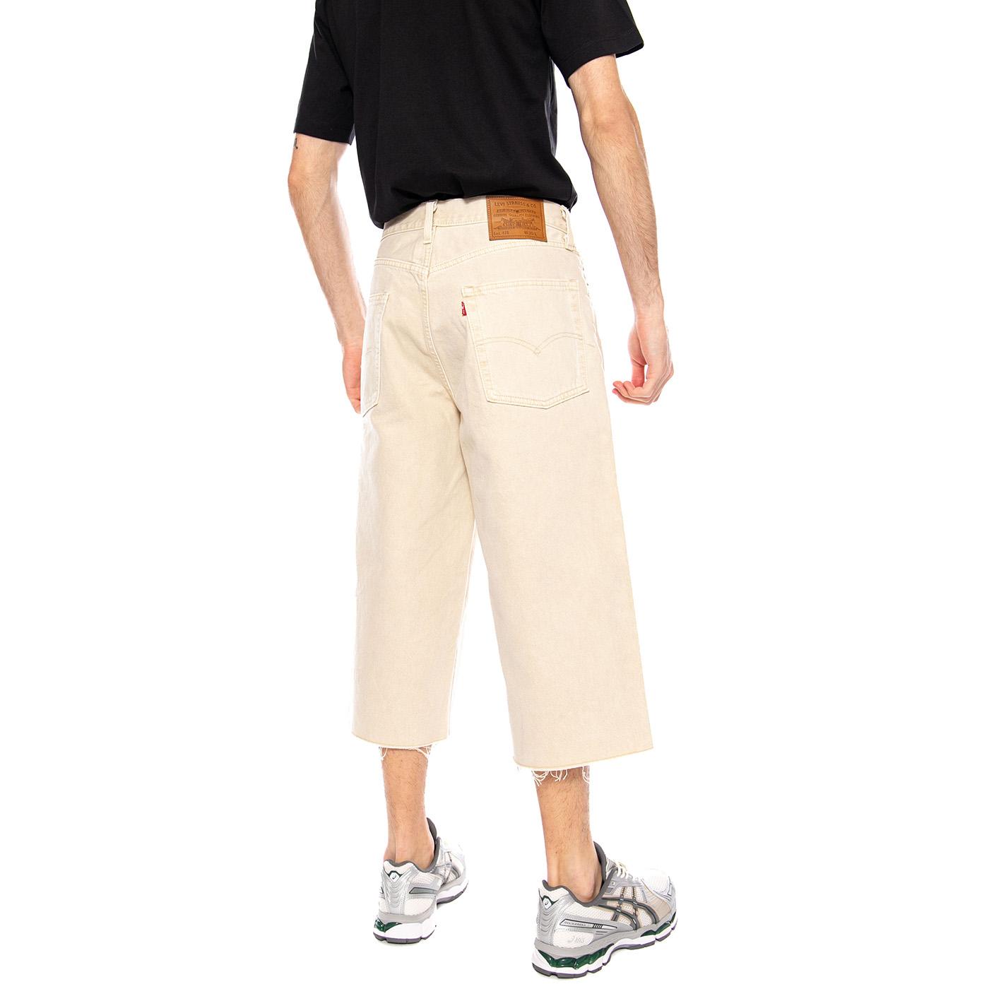 478 Baggy Capri - Ecru Goods White - Pantaloni Uomo Crema 004A8-0002 . LEVIS 