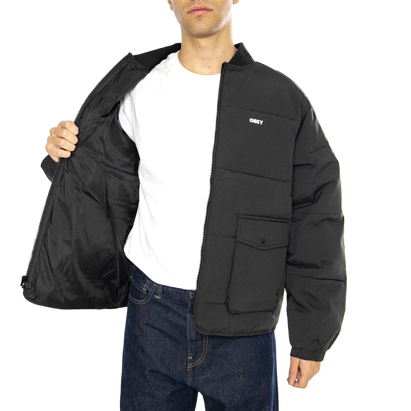 Charlie Jacket Black - Giacca Uomo Nera 121800546-BLK  OBEY 