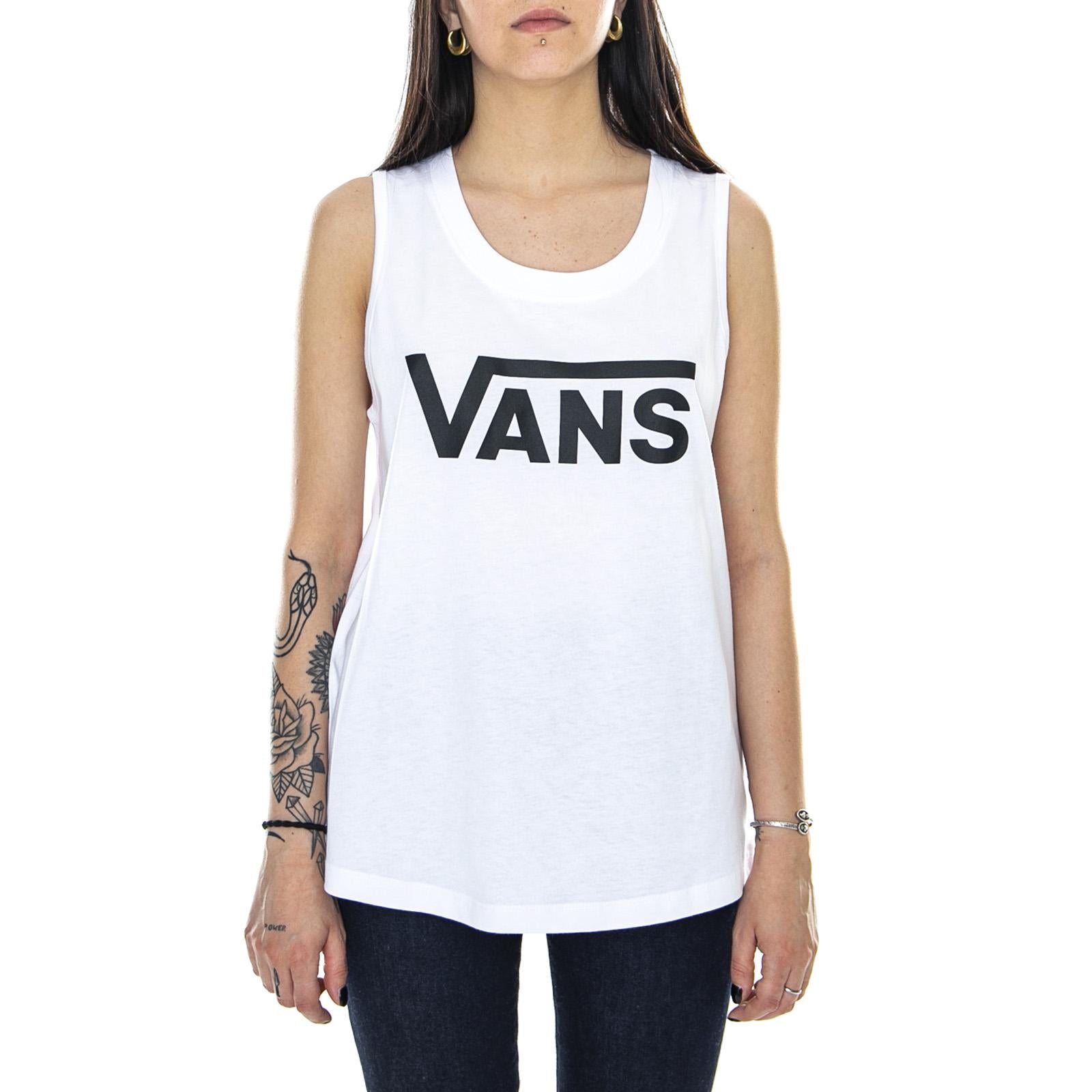 Wm Flying Muscle Scoop - White - Canotta Donna Bianca VN0A3UL5WHT1  VANS 