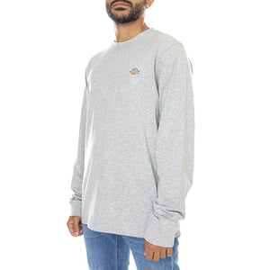 LS Mapleton Tee Grey Melange - Maglietta Girocollo Maniche Lunghe Uomo Grigia DK0A4Y4RGYM1  DICKIES 