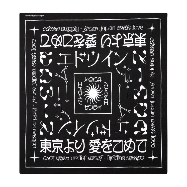 Edwin Bandana Black White - Bandana Nera I004443.89.00.06  EDWIN 