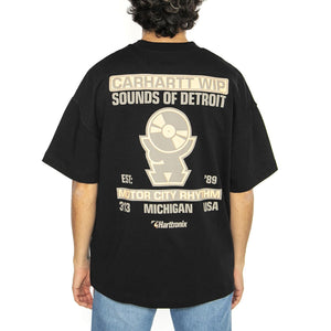 S/S Harttronix T-Shirt Black - Maglietta Girocollo Uomo Nera I034395.89XX  CARHARTT WIP 