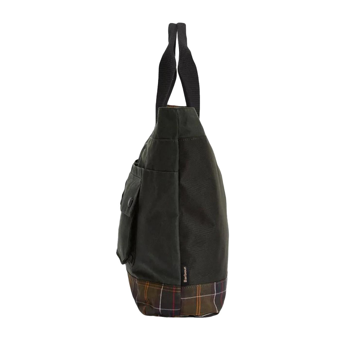 Field Wax Tote Bag Sage - Borsa Tote Verde UBA0750 SG91 BARBOUR 