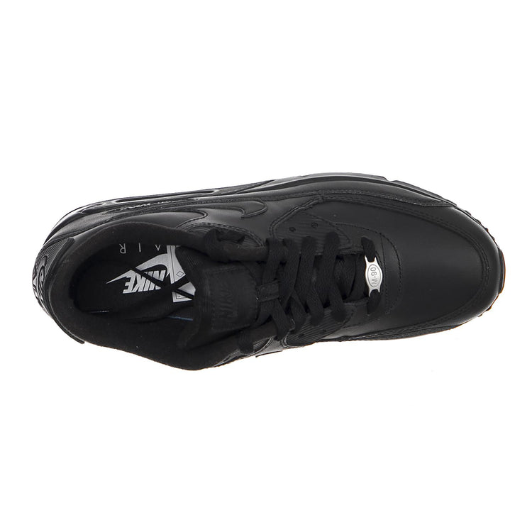 Men s Nike Air Max  90 Leather Shoe BLACK/BLACK 302519-001  NIKE 