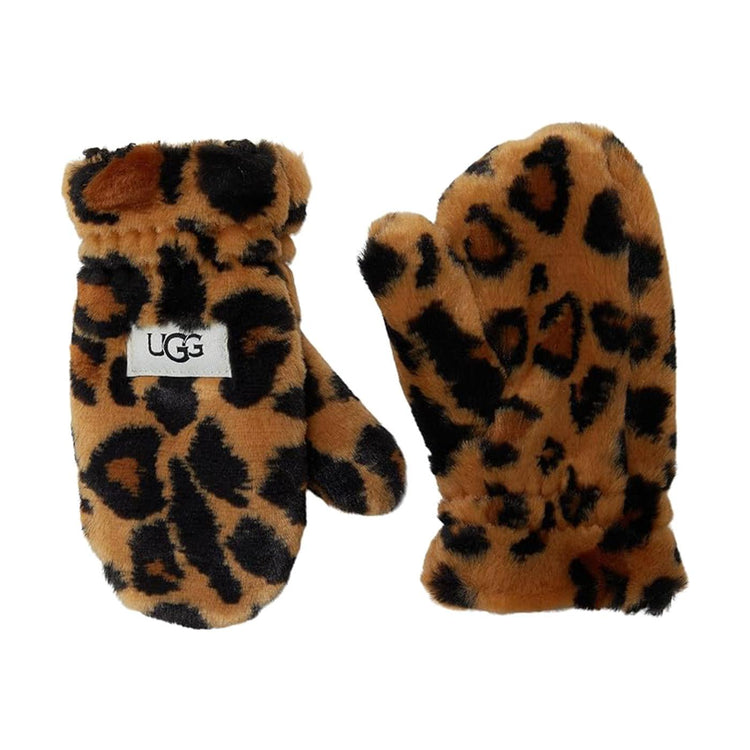 K Faux Fur Mitten Butterscotch Panther - Guanti Multicolore UGA20097-BPTH  UGG 
