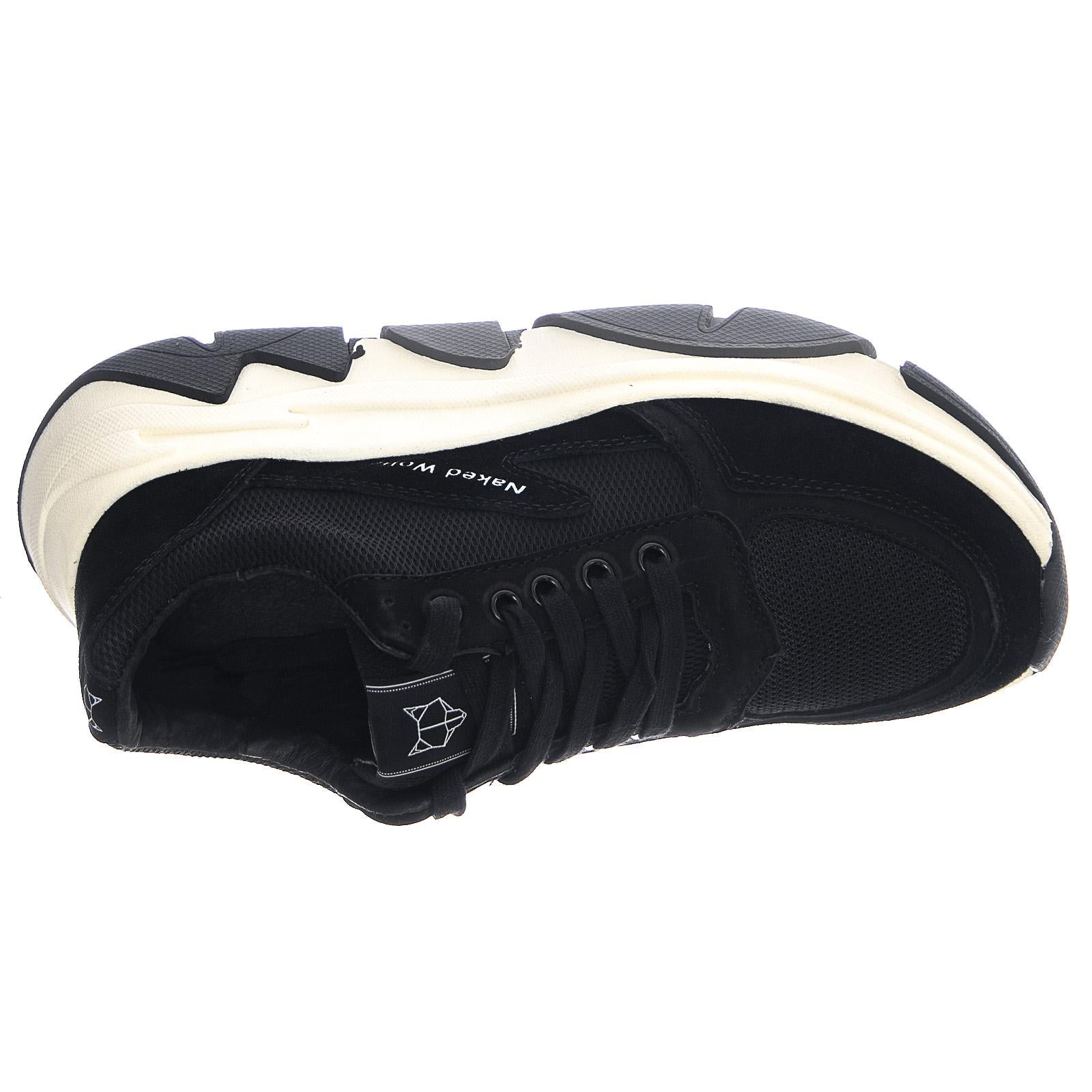 Waves Sneakears - Black Combo - Scarpe Profilo Basso Donna Nere NWSWAVES-BLACK  NAKED WOLFE 