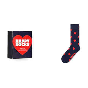 1-Pack Heart Sock Gift Set Navy - Calzini Multicolore P000867-NAVY . HAPPY SOCKS 
