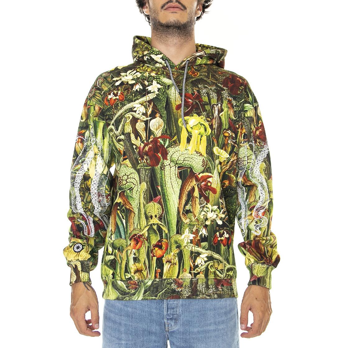 Nepenthes Hoodie Army - Felpa con Cappuccio Uomo Multicolore 22WOSH04-ARMY  OCTOPUS 