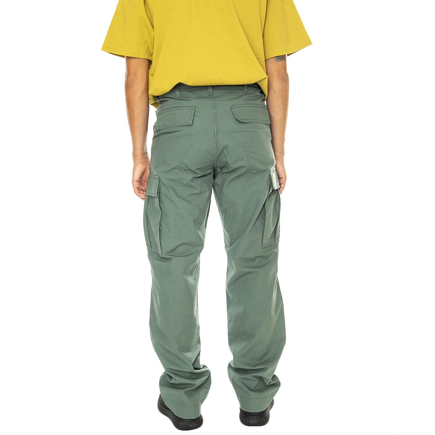 Regular Cargo Pant Duck Green rinsed - Pantaloni Cargo Uomo Verdi I032467.29N02  CARHARTT WIP 