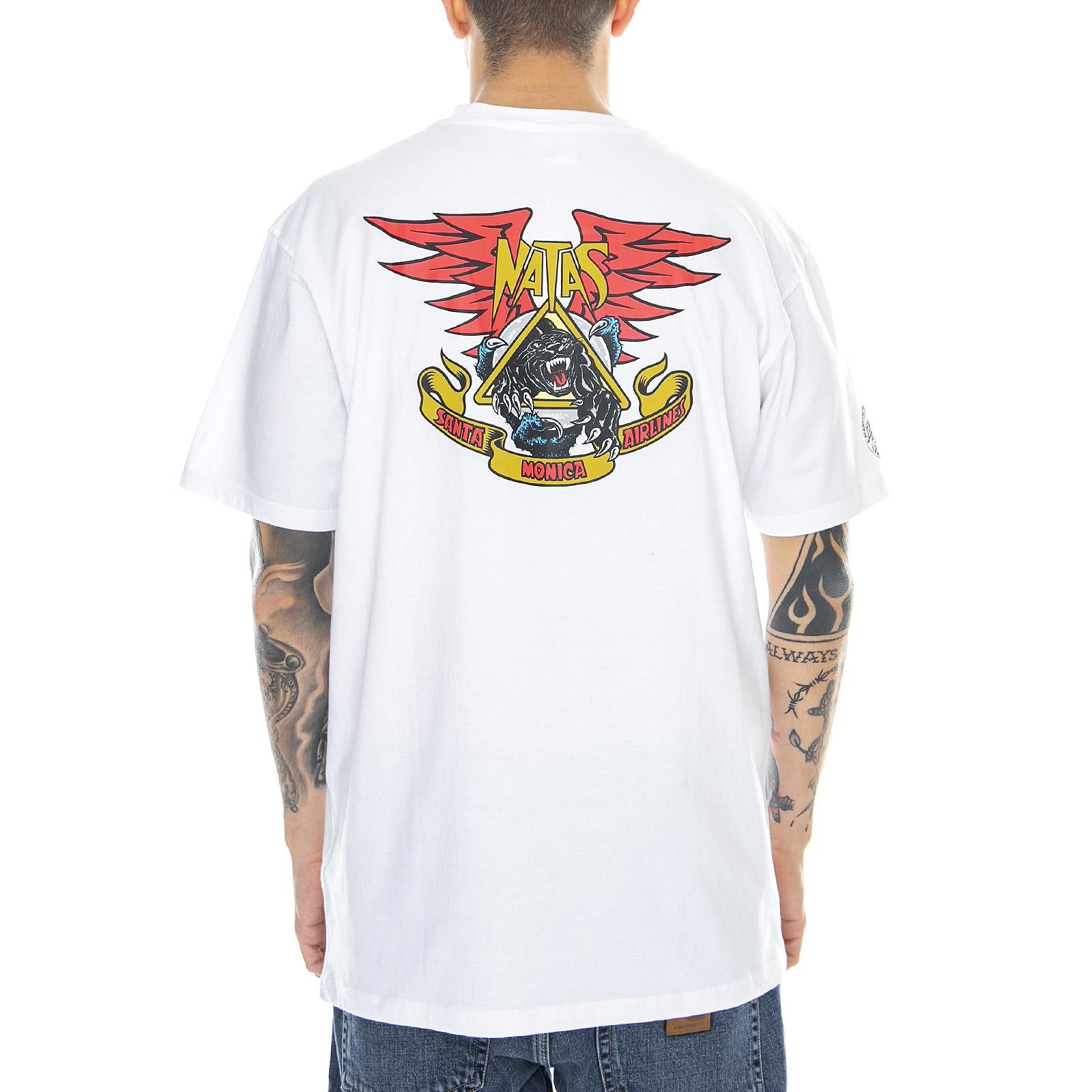  SMA Natas Panther T-Shirt White  SANTA CRUZ 