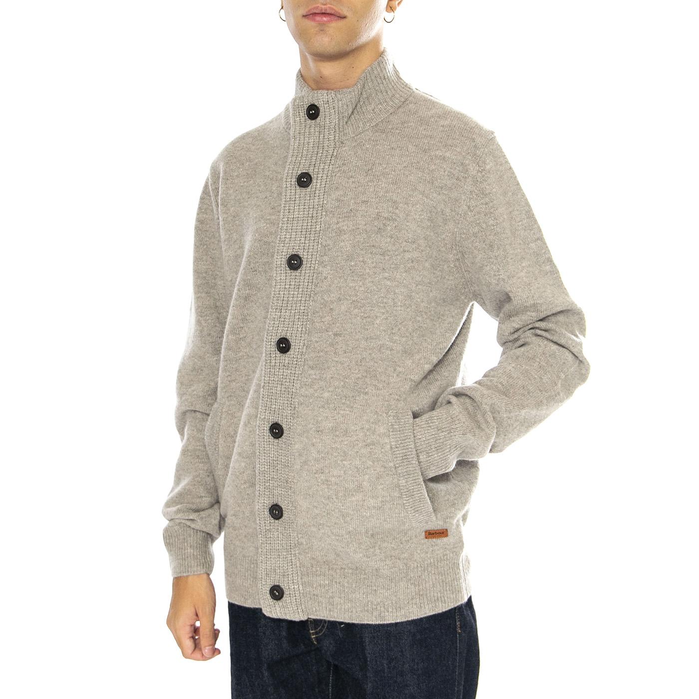 Essential Patch Zip Through New Stone - Cardigan Uomo Beige MKN0731-ST16  BARBOUR 