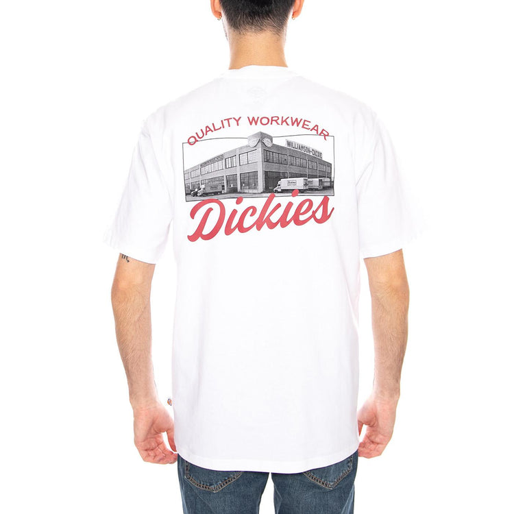 Wellsville SS Tee White - Maglietta Girocollo Uomo Bianca DK0A88860 WH1 DICKIES 