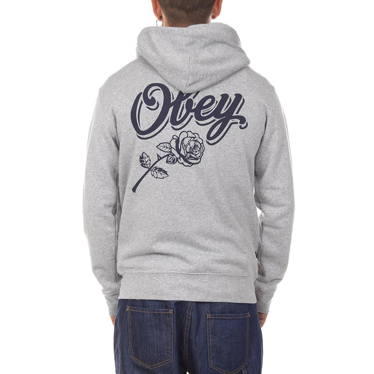 CARELESS WHISPERS ZIP HOODED P ATHLETIC HEATHE 86131_4  OBEY 