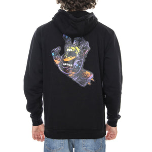 Hood Hand Splatter Hood Black  SANTA CRUZ 