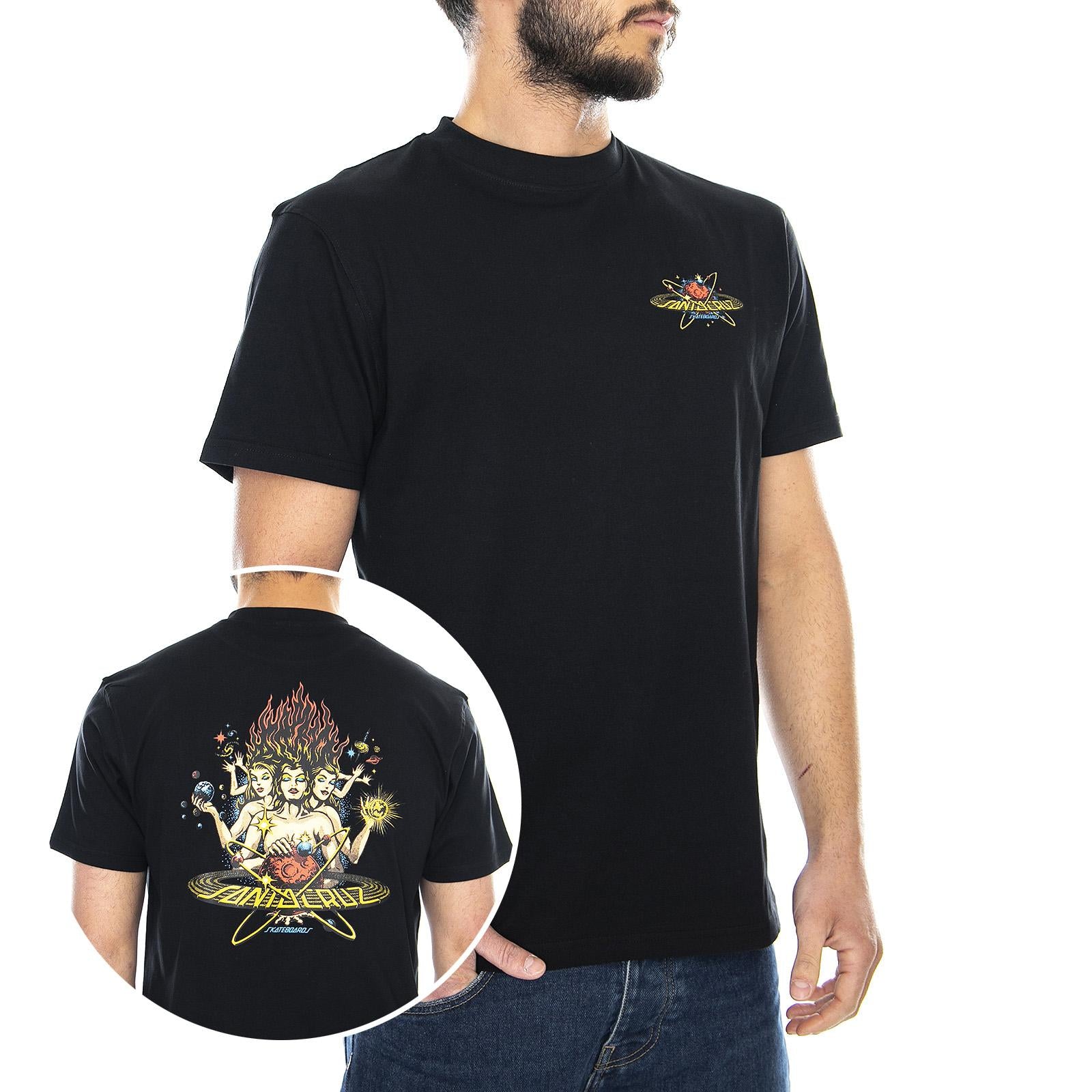  Cosmica T-Shirt Black  SANTA CRUZ 