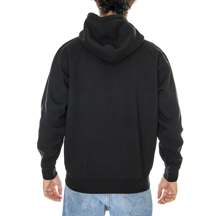 Established Works Bold Zip Hooded Fleece Black - Felpa con Cappuccio e Zip Uomo Nera 112460010-BLKe  OBEY 
