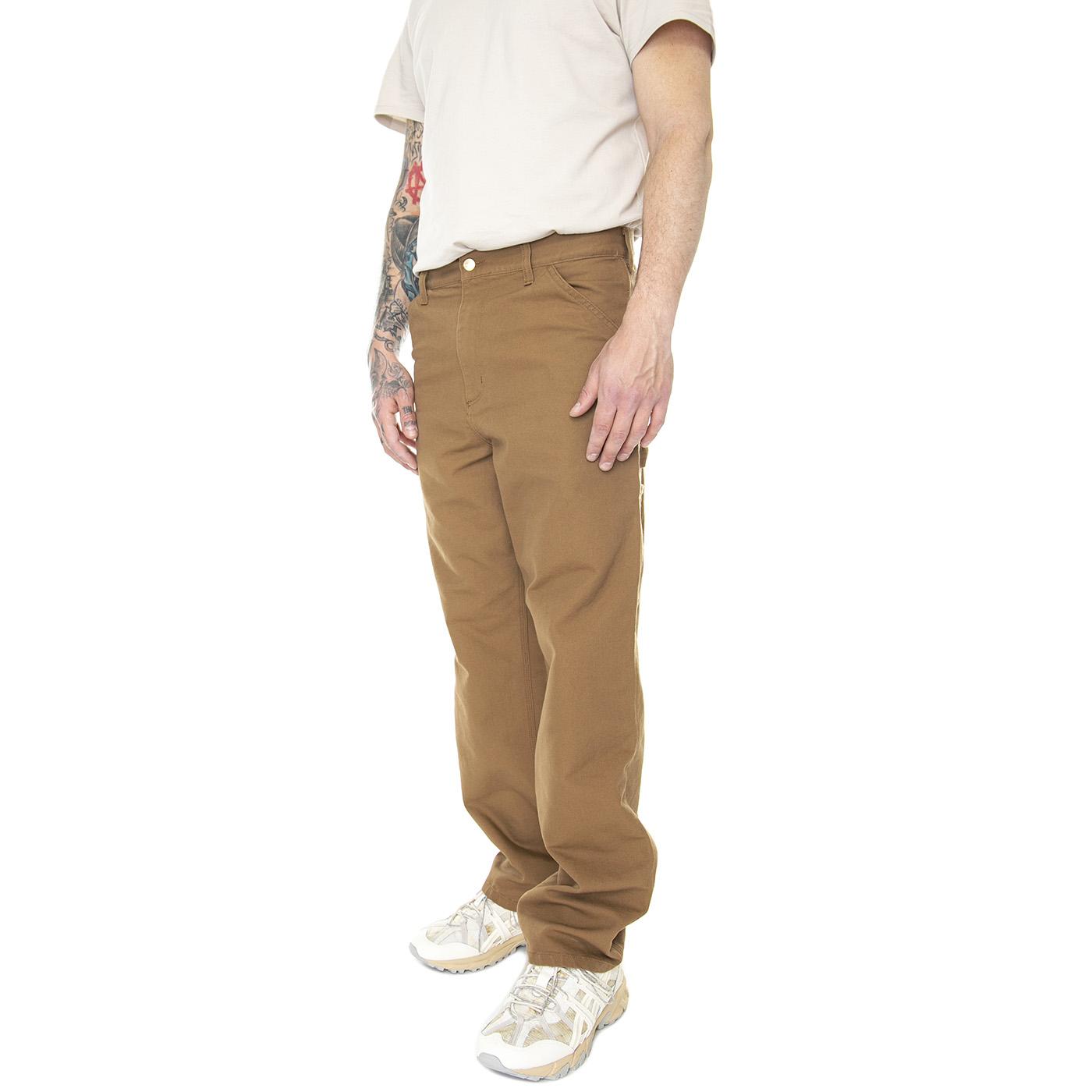 Single Knee Pant Hamilton Brown Rinsed - Pantaloni Denim Jeans Uomo Marroni I031497-HZ02  CARHARTT WIP 