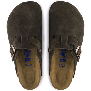 W' Boston Mocca Suede Leather - Sandali Donna Marroni 060903  BIRKENSTOCK 