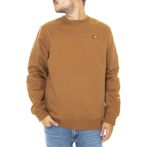 Fairview Crew-Neck Sweatshirt - Duck Brown - Felpa Girocollo Uomo Marrone 02 200238-BD . DICKIES 