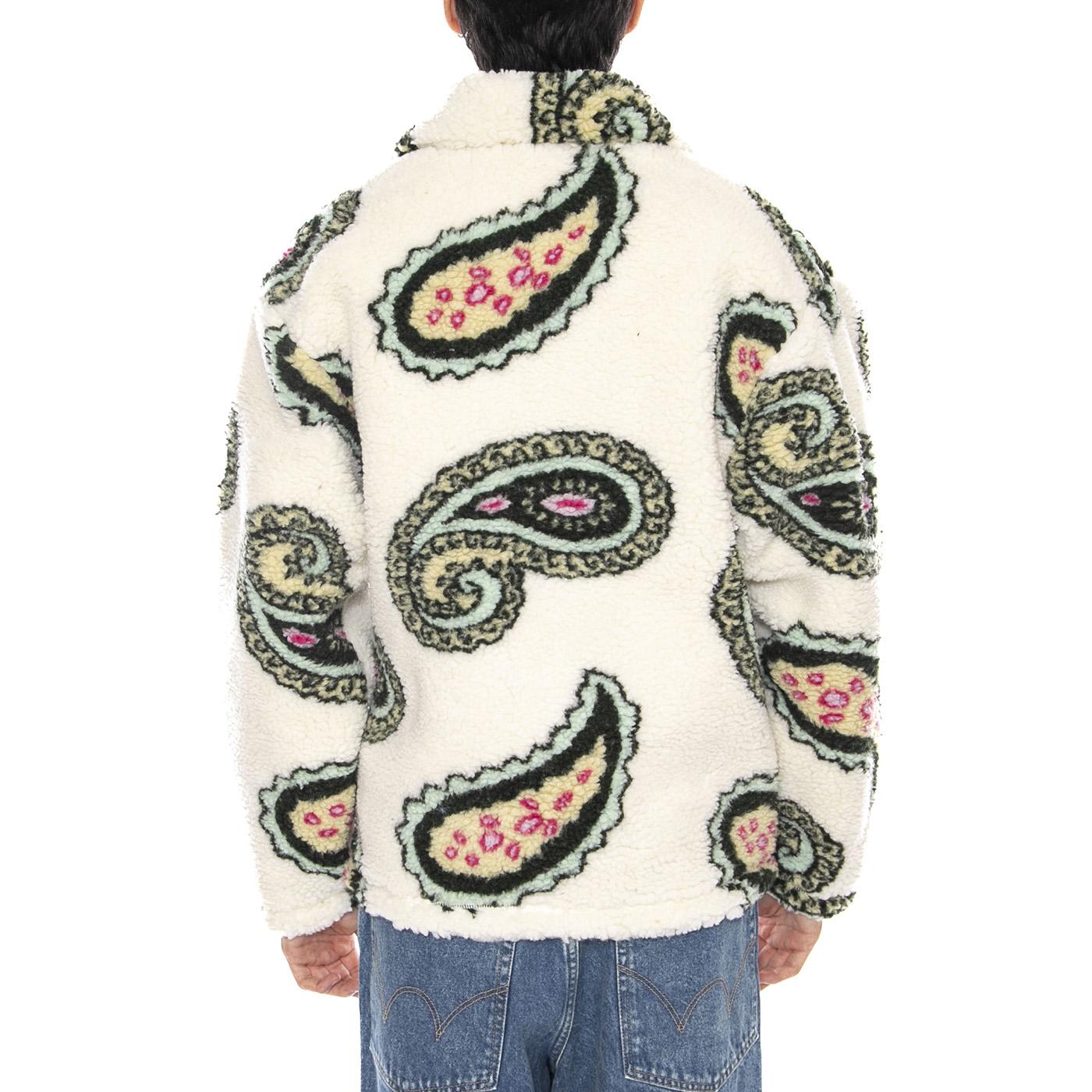 Paisley Sherpa Jakcet Unbleahed Multi - Giacca Uomo Paisley Multicolore 121800550 UBL OBEY 