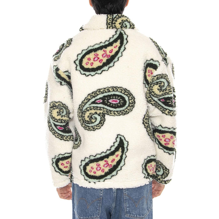 Paisley Sherpa Jakcet Unbleahed Multi - Giacca Uomo Paisley Multicolore 121800550 UBL OBEY 