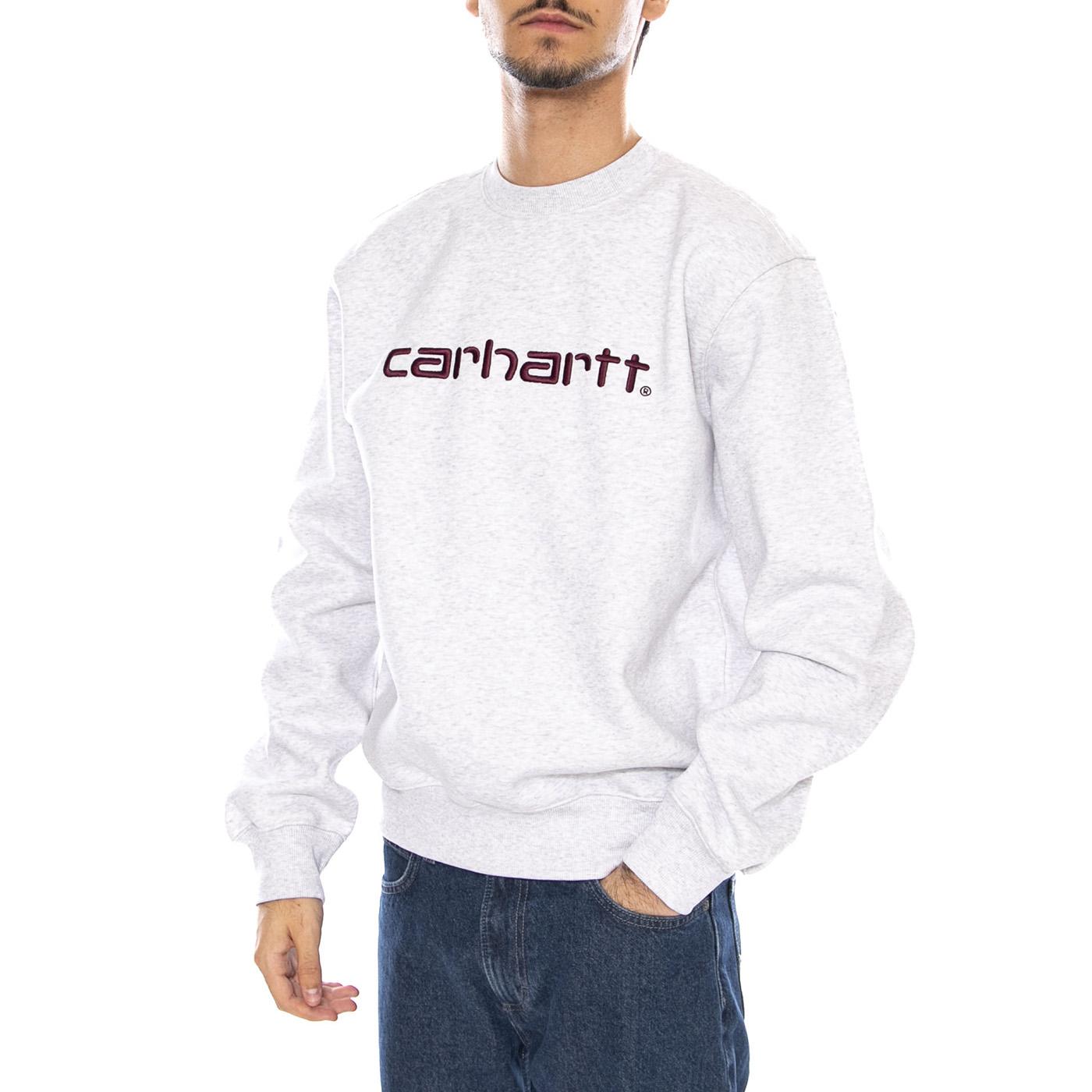 Carhartt Sweat Ash Heather / Rondo - felpa Girocollo Uomo Grigia I030546.38HXX  CARHARTT WIP 