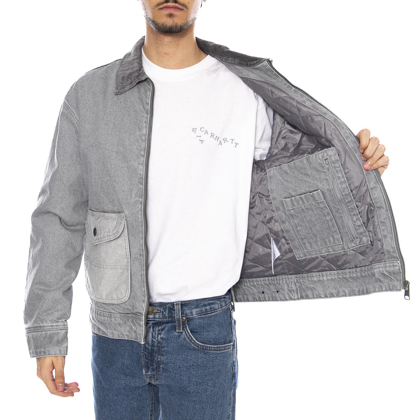 91U Utility Jacket Geminy Grey - Giacca Denim Jeans Uomo Grigia 112370527  LEE 