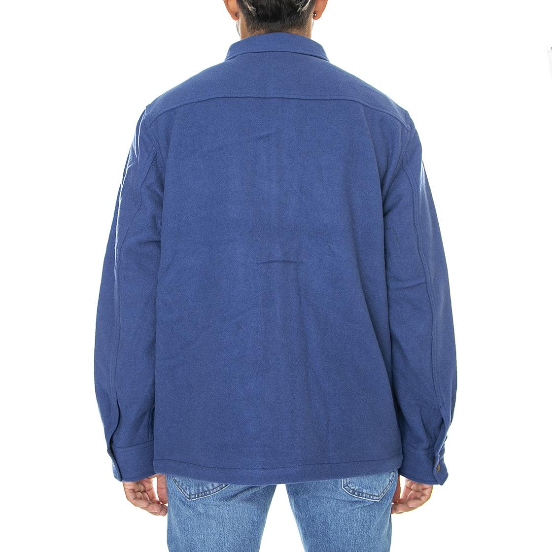 101 Wool Overhisrt Lake Blue-L93BVO51 - Camicia Uomo Blu 112322532  LEE 