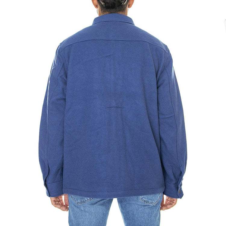 101 Wool Overhisrt Lake Blue-L93BVO51 - Camicia Uomo Blu 112322532  LEE 