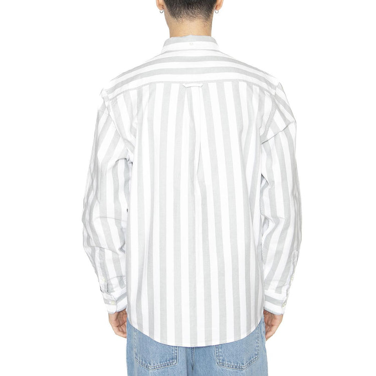 L/S Dillion Shirt Dillion Stripe, Park / White - Camicia Uomo Multicolore I033027.2SOXX  CARHARTT WIP 