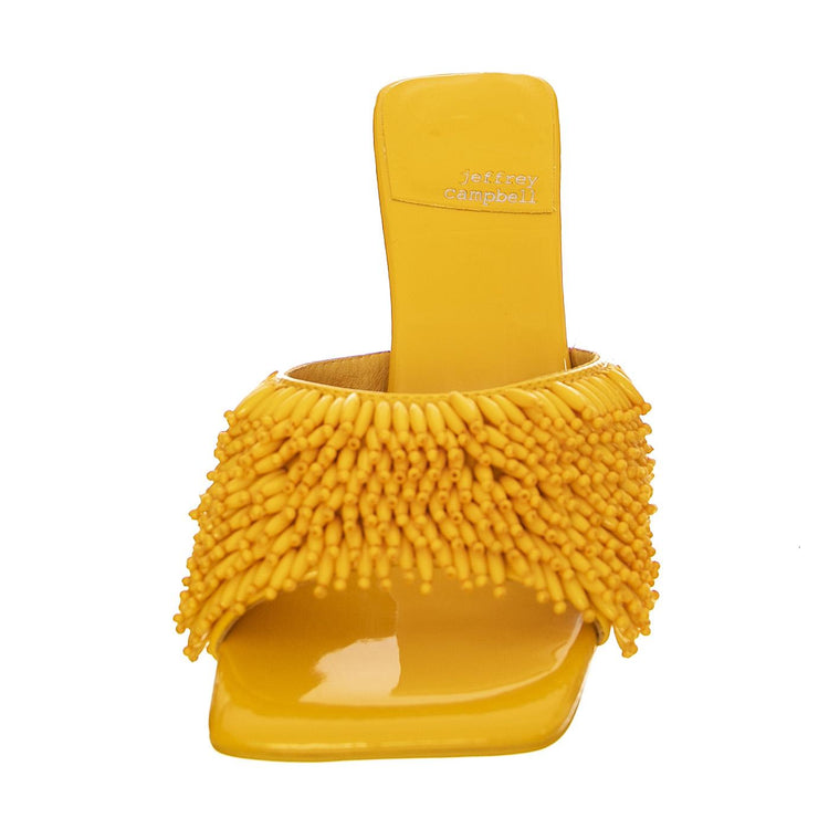 Beaded-Me Yellow Patent Pu+Beads - Sandali Donna Arancioni JCSJC-927-21-5-YEL  JEFFREY CAMPBELL 