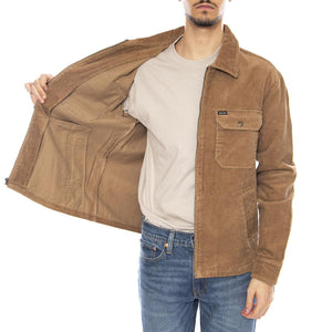 Motor Zip Jacket -- Giacca Uomo Tiger's Eye Cord Marrone 03442 TGREC BRIXTON 