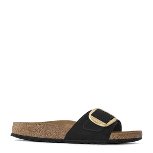MADRID BIG BUCKLE BLACK NUBUCK LEATHER - Sandali Donna Neri 1023373 . BIRKENSTOCK 