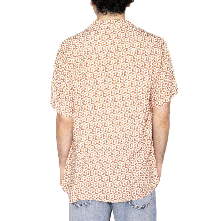 Alhambra Aloha Shirt Coiro - Camicia Maniche Corte Uomo Multicolore 1953-COIRO  BRAVA FABRICS 