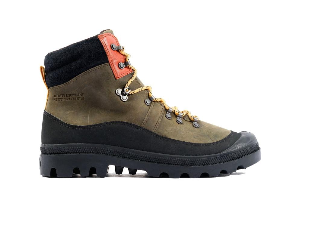 Pallabrousse Hkr Wp + Olive Night - Scarpe Stringate Profilo Alto Uomo Verdi PAS08840-325-M  PALLADIUM 