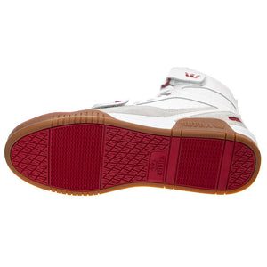 Breaker - Scarpe Stringate Profilo Alto Uomo Bianche / Rosa / Gum BREAKER White/Rose-Gum  SUPRA 