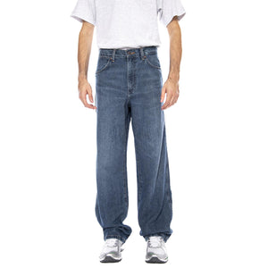Loose Straight Retro Blue Denim Jeans - Pantaloni Uomo Denim Jeans Blue 112371018  WRANGLER 