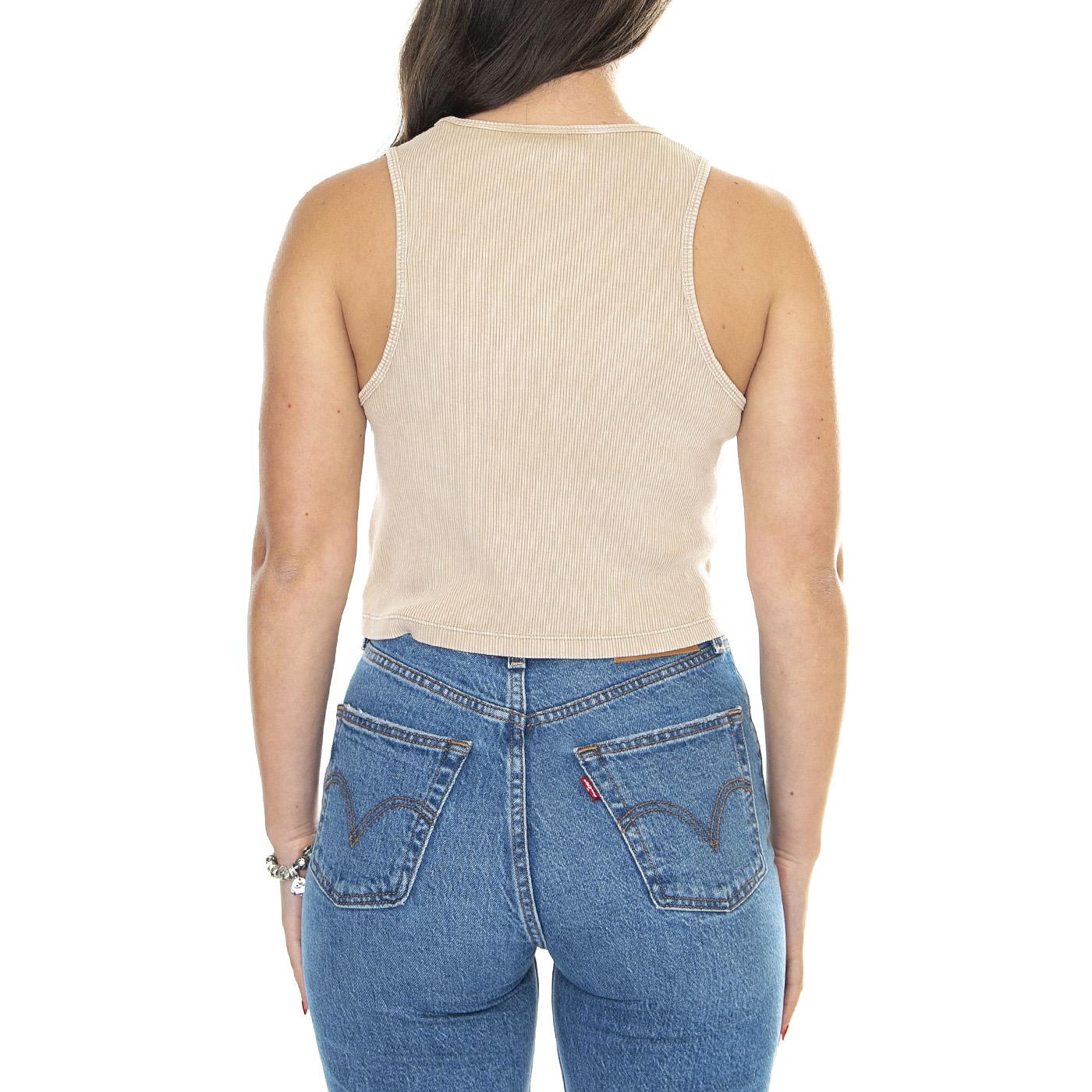 Newington Vest W Double Dye / Acid SS - Top Donna Beige DK0A4YY7J491  DICKIES 