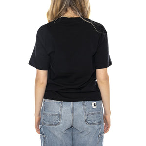 W Carhartt S/S Heart Patch T-Shirt - Nera - Maglietta Donna I032318_1V2_XX . CARHARTT WIP 