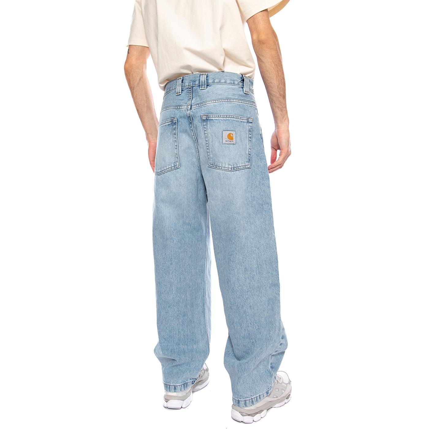 Brandon Pant Blue - Pantaloni Denim Jeans Uomo Blu I035893 01WU CARHARTT WIP 