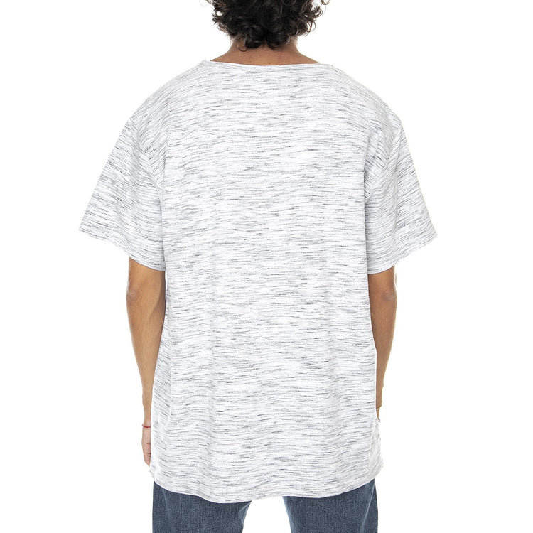 Russ T-shirt - White / Melange Grey  - Maglietta Girocollo Uomo Bianca / Grigia 1532101-C09  DR. DENIM 