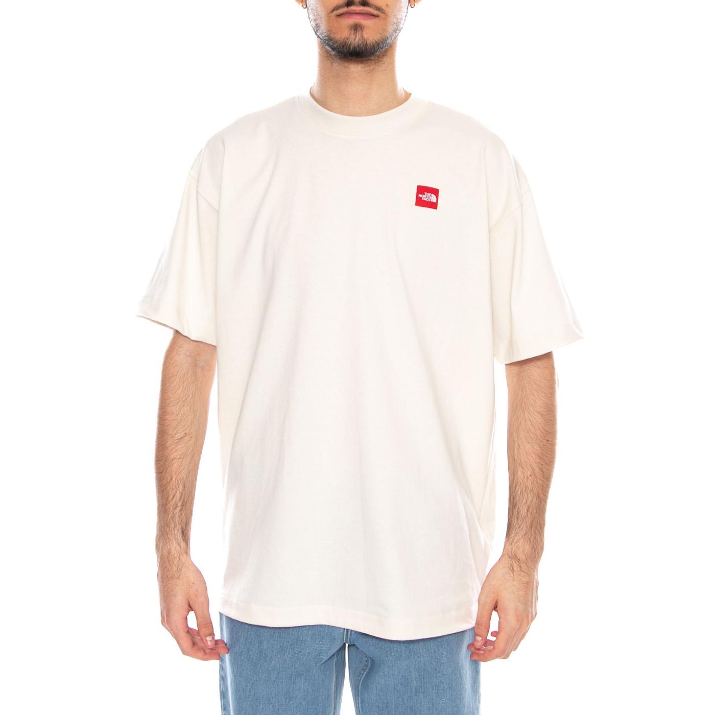 M TNF RB S/S Tee White Dune - Maglietta Girocollo Uomo Beige NF0A8EG5 QLI1 THE NORTH FACE 