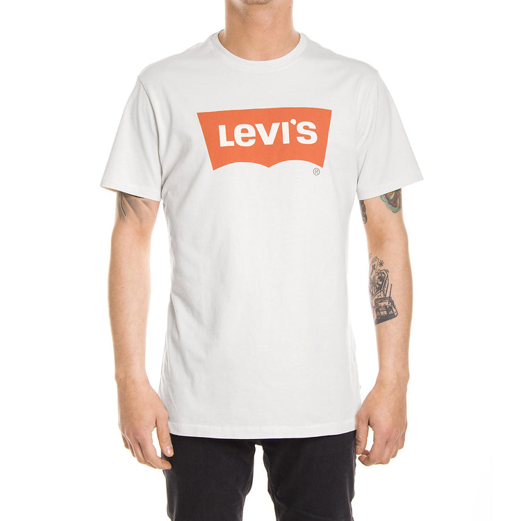 ORANGE TAB HOUSEMARK TEE CHALKY WHITE 22489-0047  LEVIS 